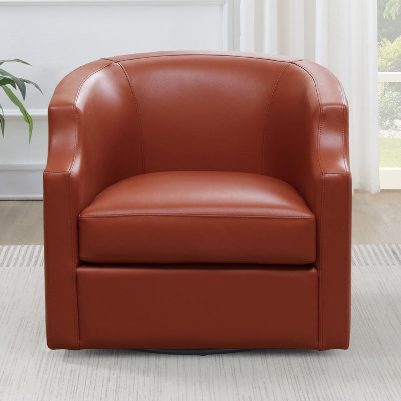 Emmett - Swivel Glider Barrel Chair With Clip Arm Design by HouseOfZazla