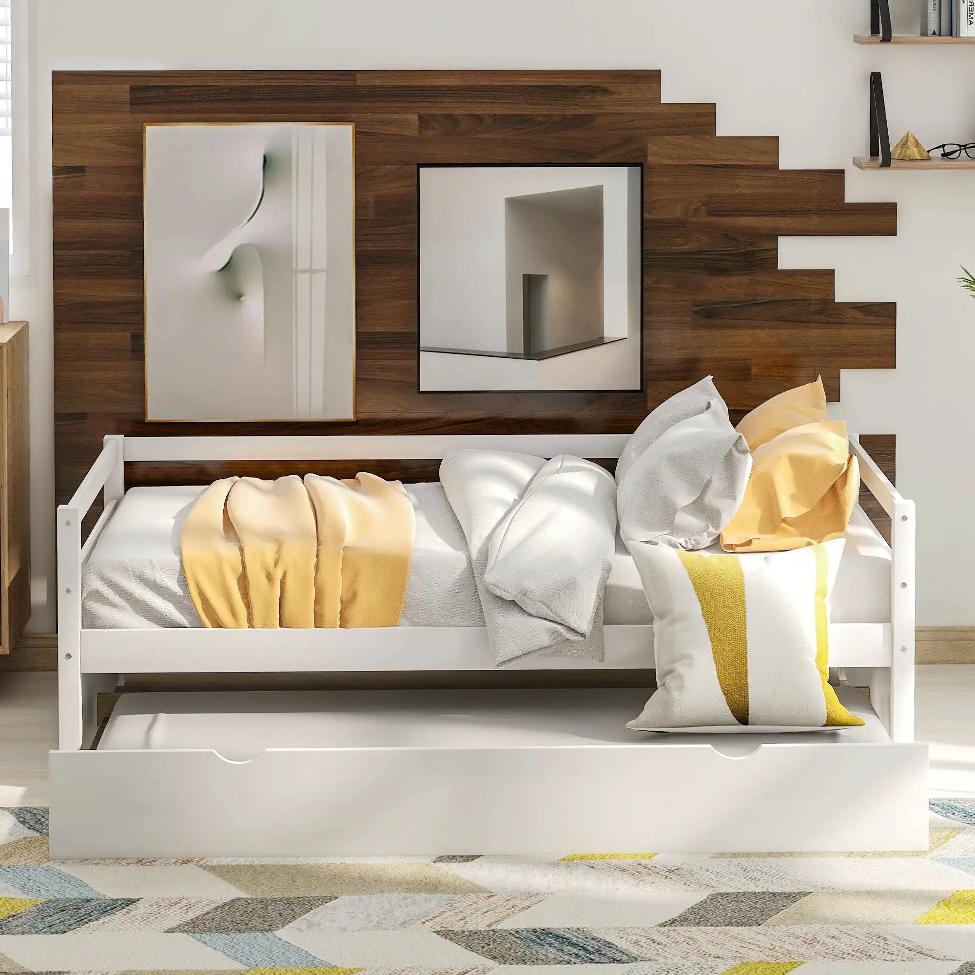Twin Daybed With Trundle Frame Set by Unique Piece Furniture