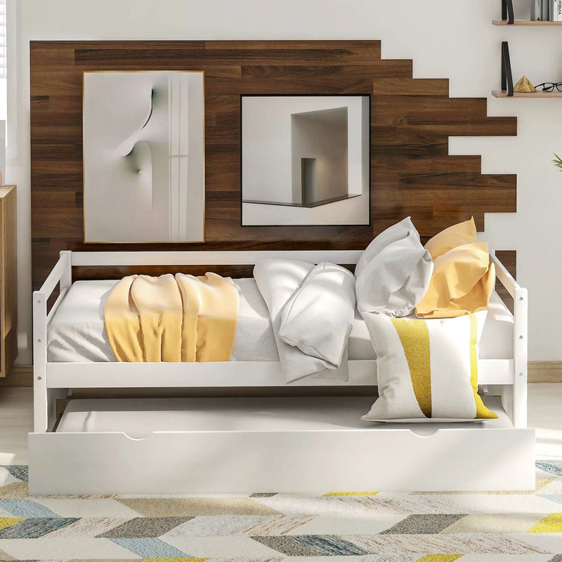 Twin Daybed With Trundle Frame Set by Unique Piece Furniture