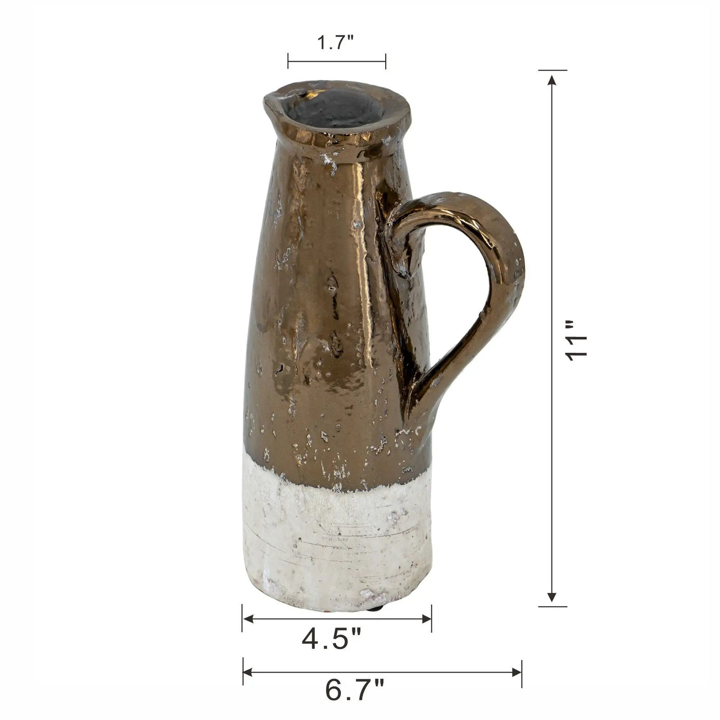 Candia - Terracotta Pitcher by HouseOfZazla