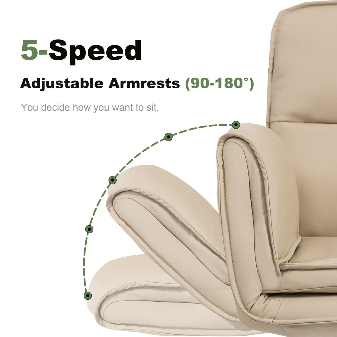 Criss Cross Swivel Desk Chair With Adjustable Armrests & Wheels For Home Office by HouseOfZazla