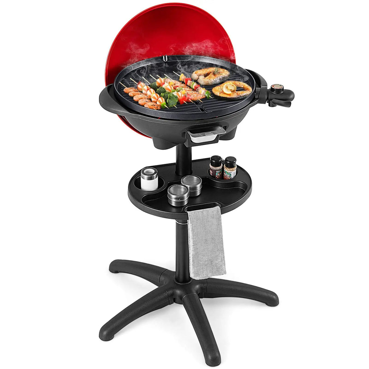 1350 W Outdoor Electric BBQ Grill with Removable Stand Easy to Install by DirectDeals