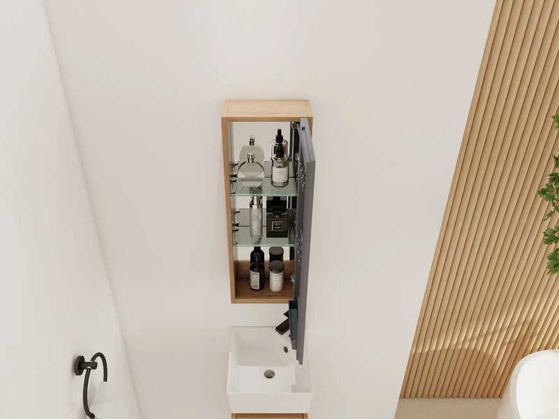 10'' Bathroom Mirror Cabinet with Storage by HouseOfZazla