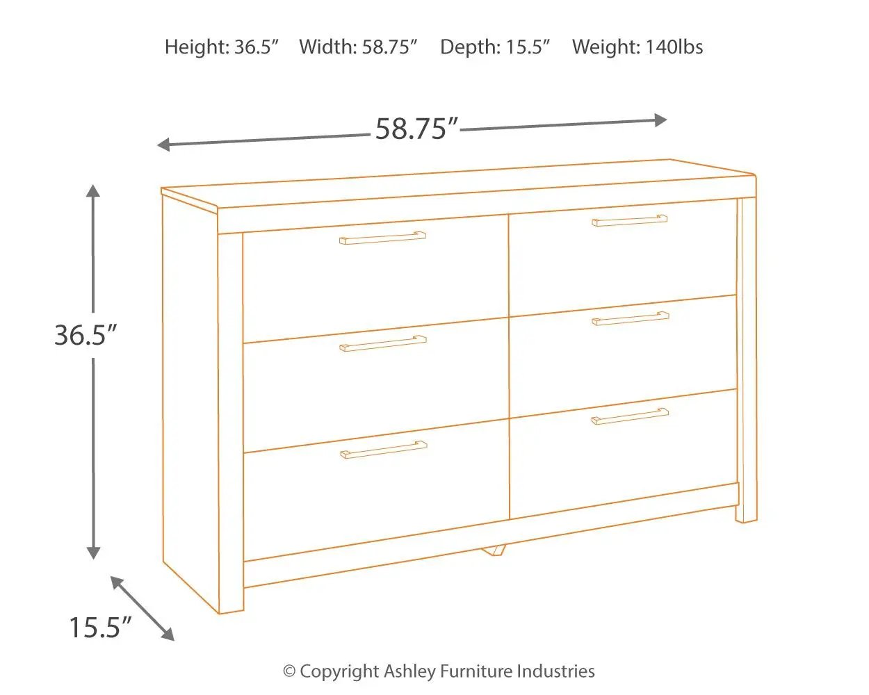 Derekson - Dresser by Unique Piece Furniture