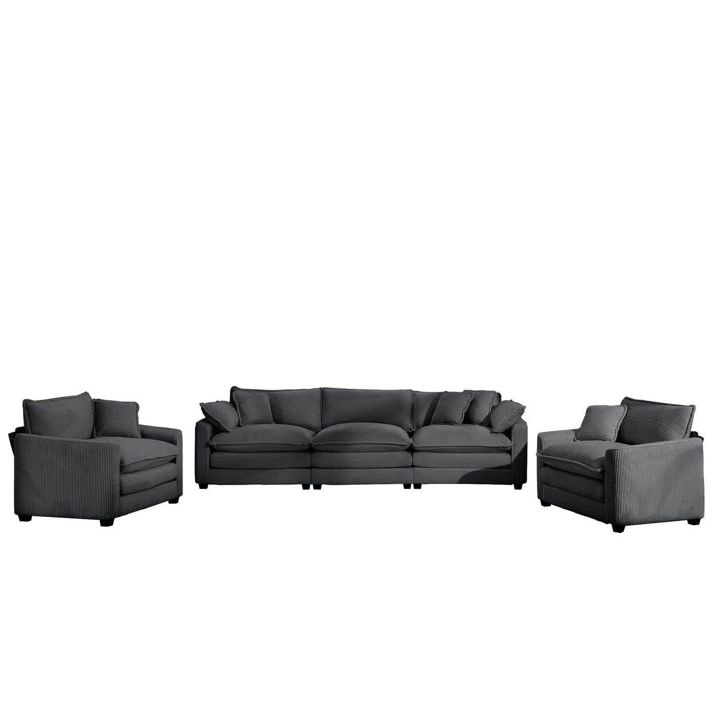 Elegant Oversized Sectional Sofa Set With Deep Seats And Flexible Layout by Unique Piece Furniture