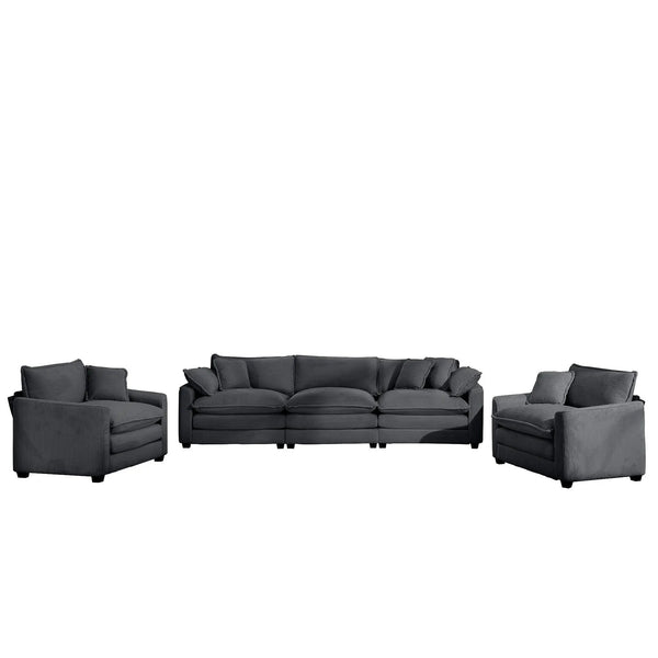 Elegant Oversized Sectional Sofa Set With Deep Seats And Flexible Layout, photo 2 of 105