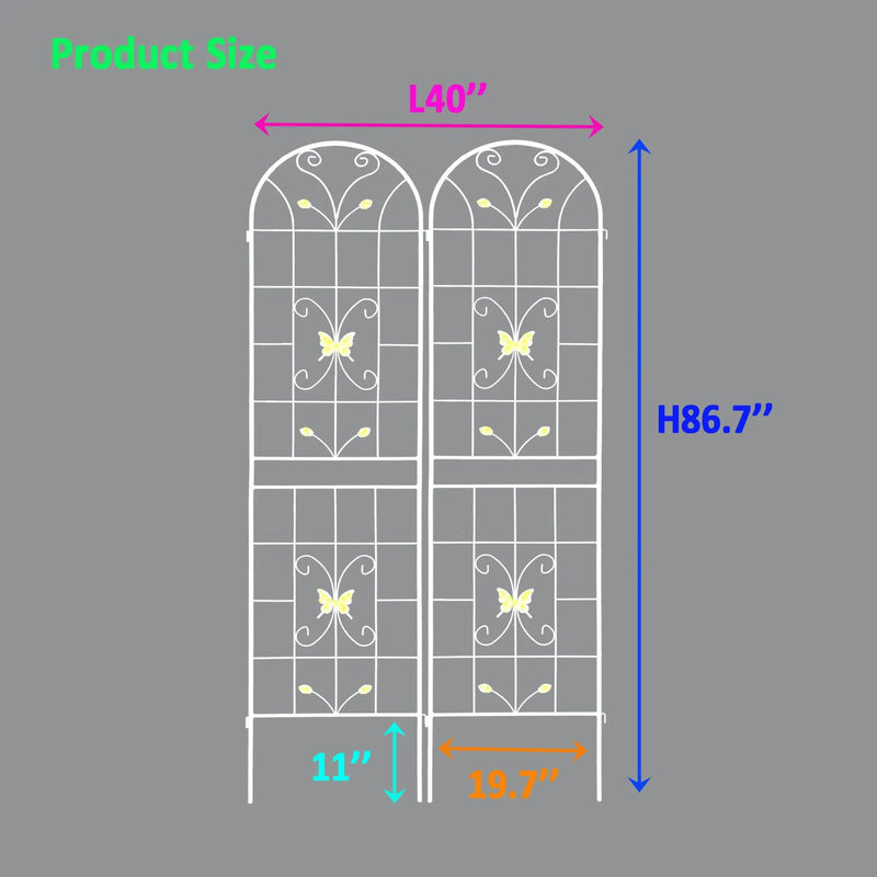 Garden Metal Trellis Rustproof Trellis For Climbing Plants Outdoor Flower Support by Unique Piece Furniture