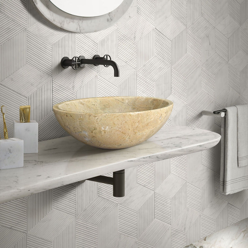 Bathroom Vessel Sink, Circular Design by HouseOfZazla