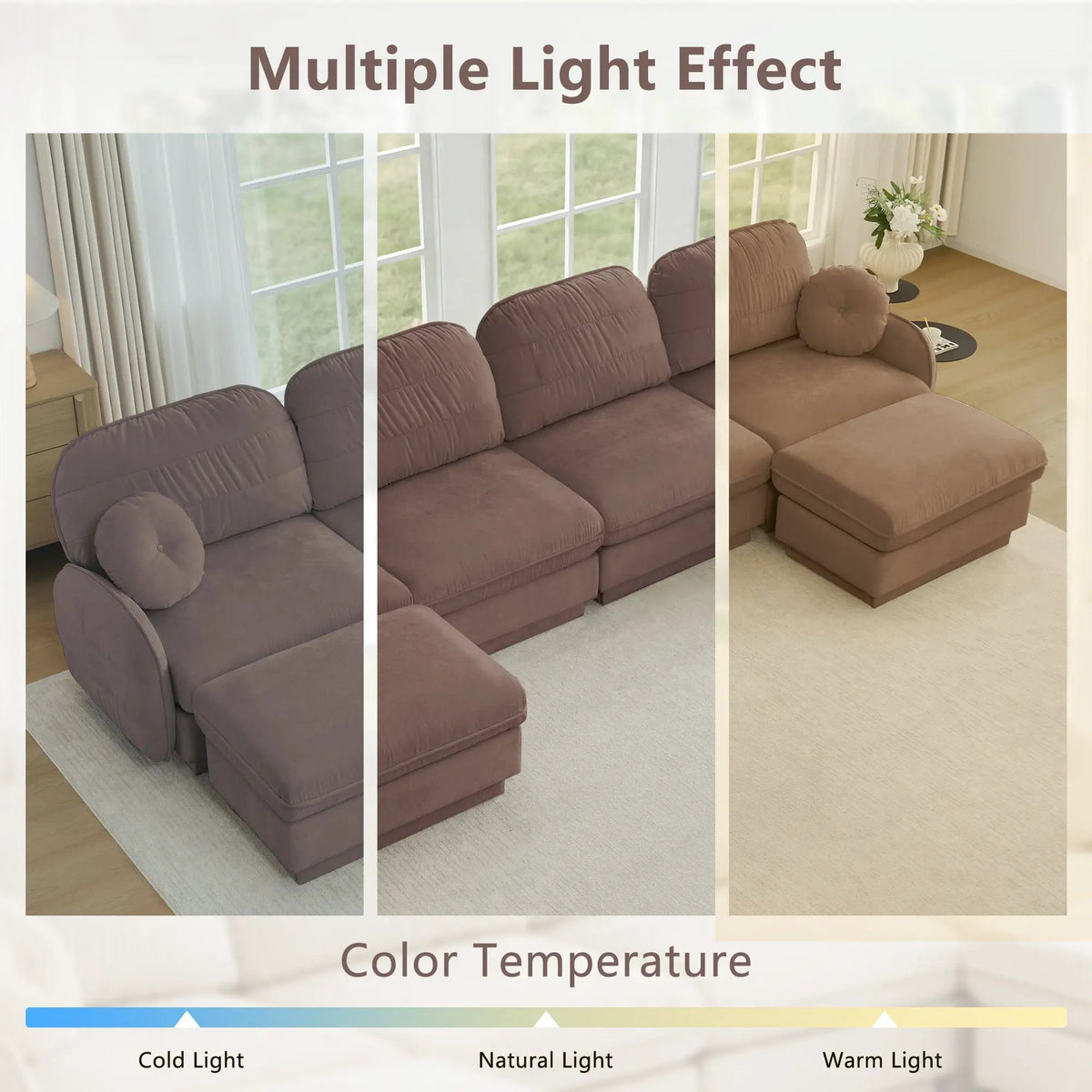 137" Chenille Cloud 4-Seater Sofa by HouseOfZazla