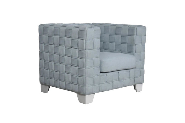 Saree - Chenille Chair - Light Blue, photo 2 of 5