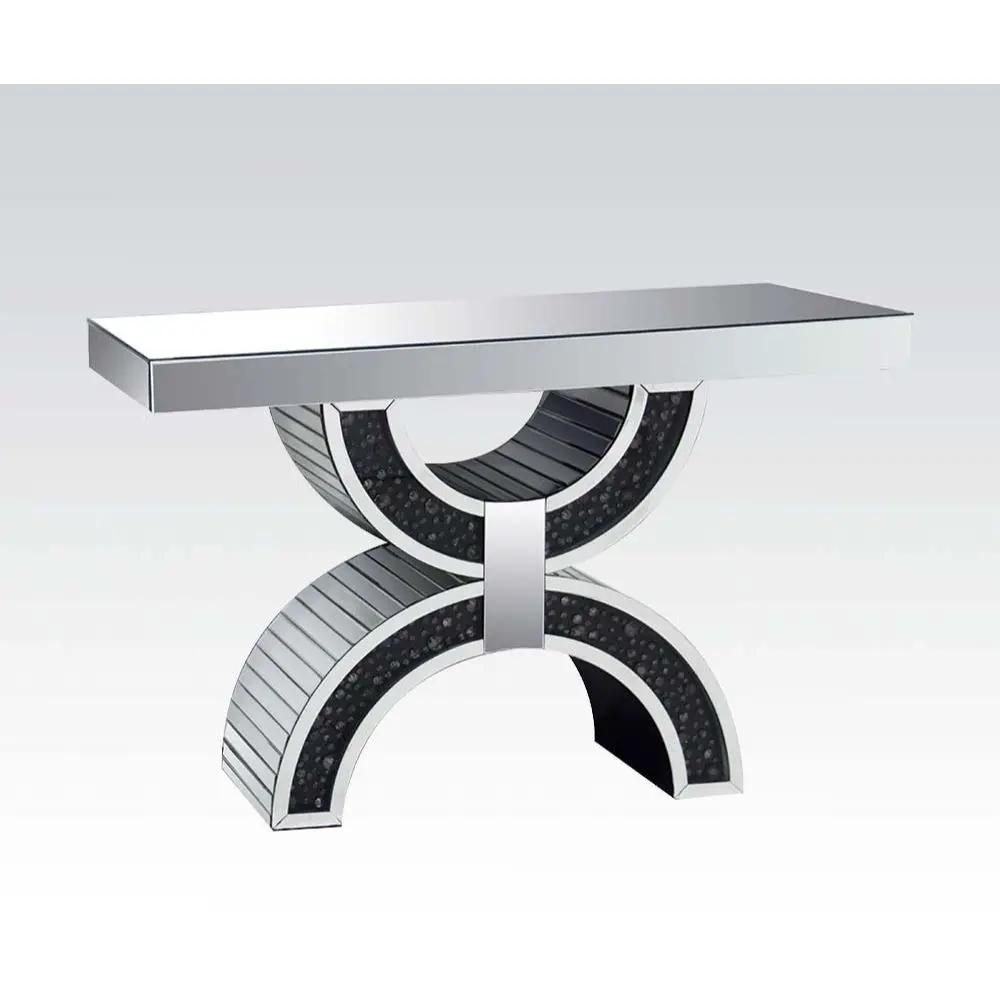 Nysa - Console Table With Faux Crystals - Mirrored by Unique Piece Furniture