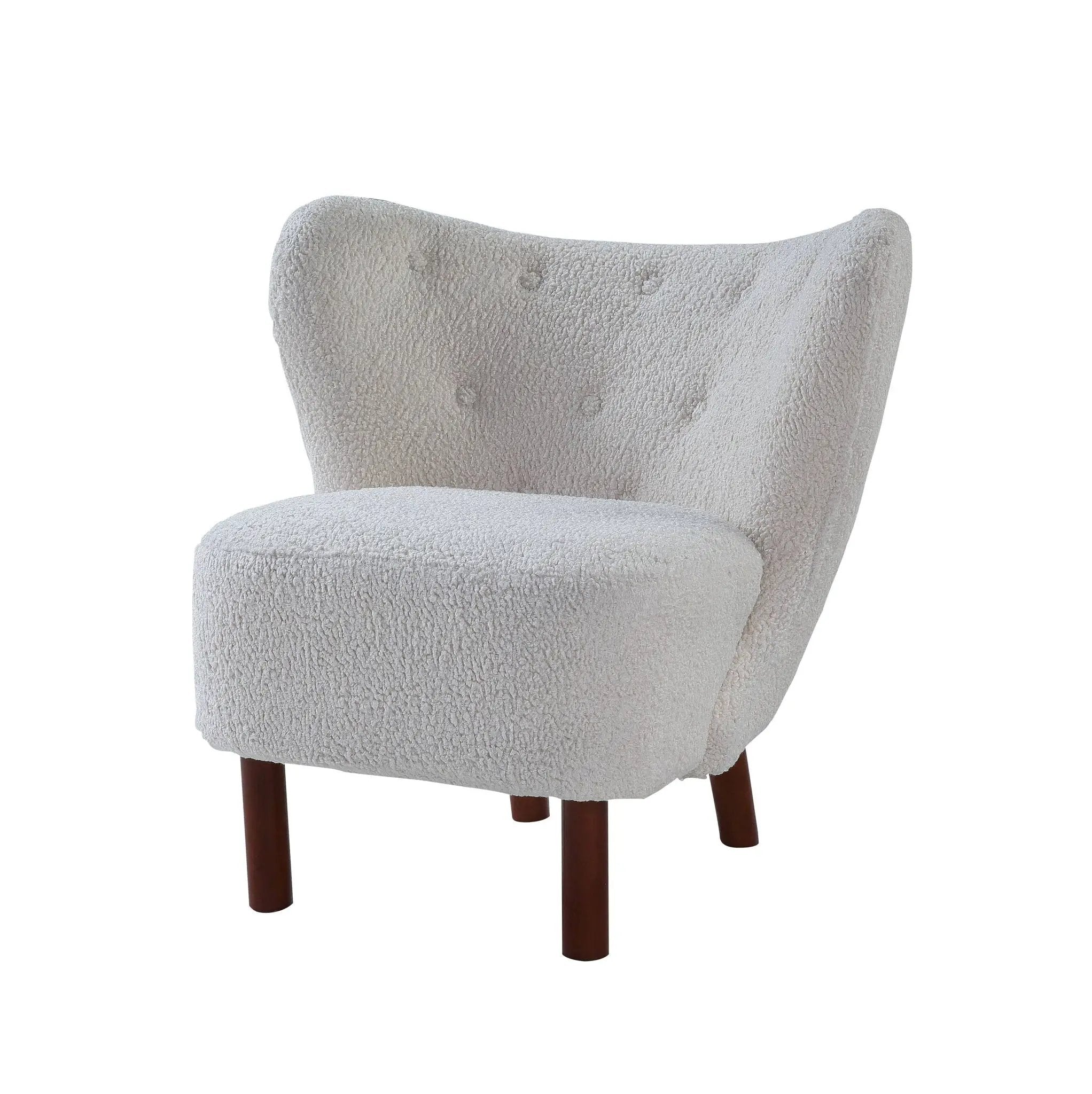 Zusud - Teddy Sherpa Accent Chair - White by Unique Piece Furniture