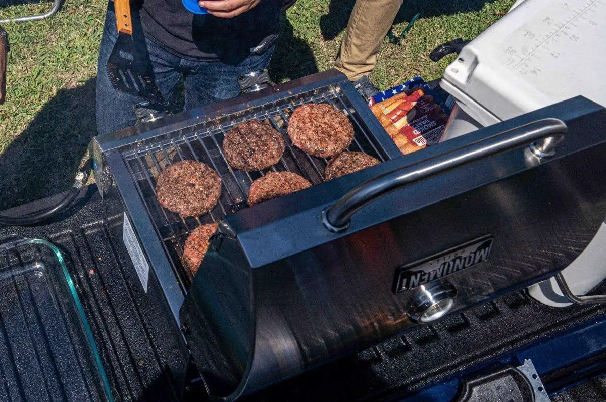 13742 | Stainless Tabletop Propane Gas Grill by Monument Grills