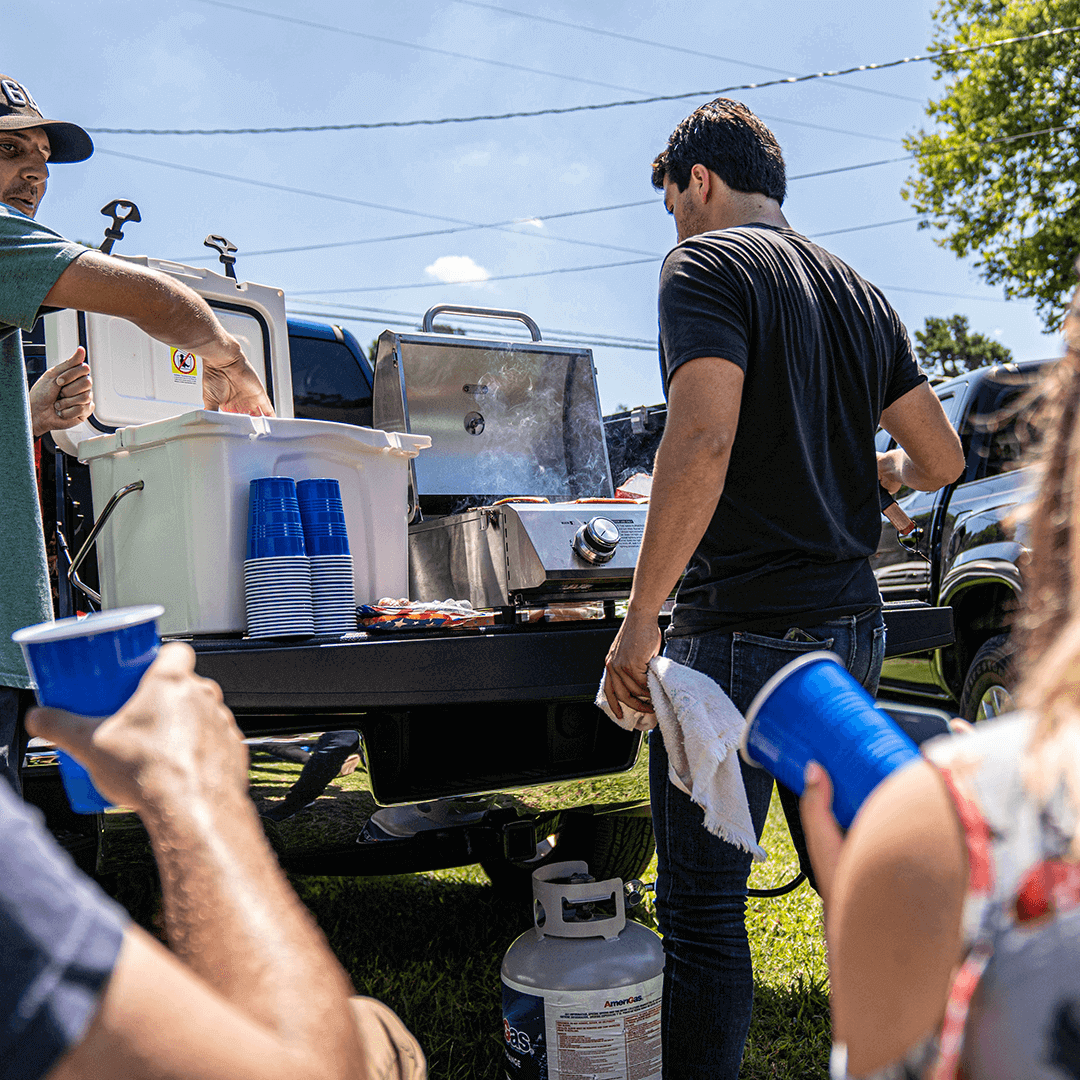 13742 | Stainless Tabletop Propane Gas Grill by Monument Grills