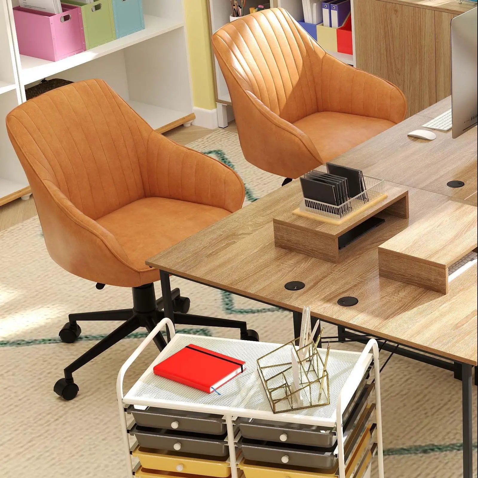 Ergo Comfort with Storage Suite: 6-in-1 Smart Office Bundle by DirectDeals