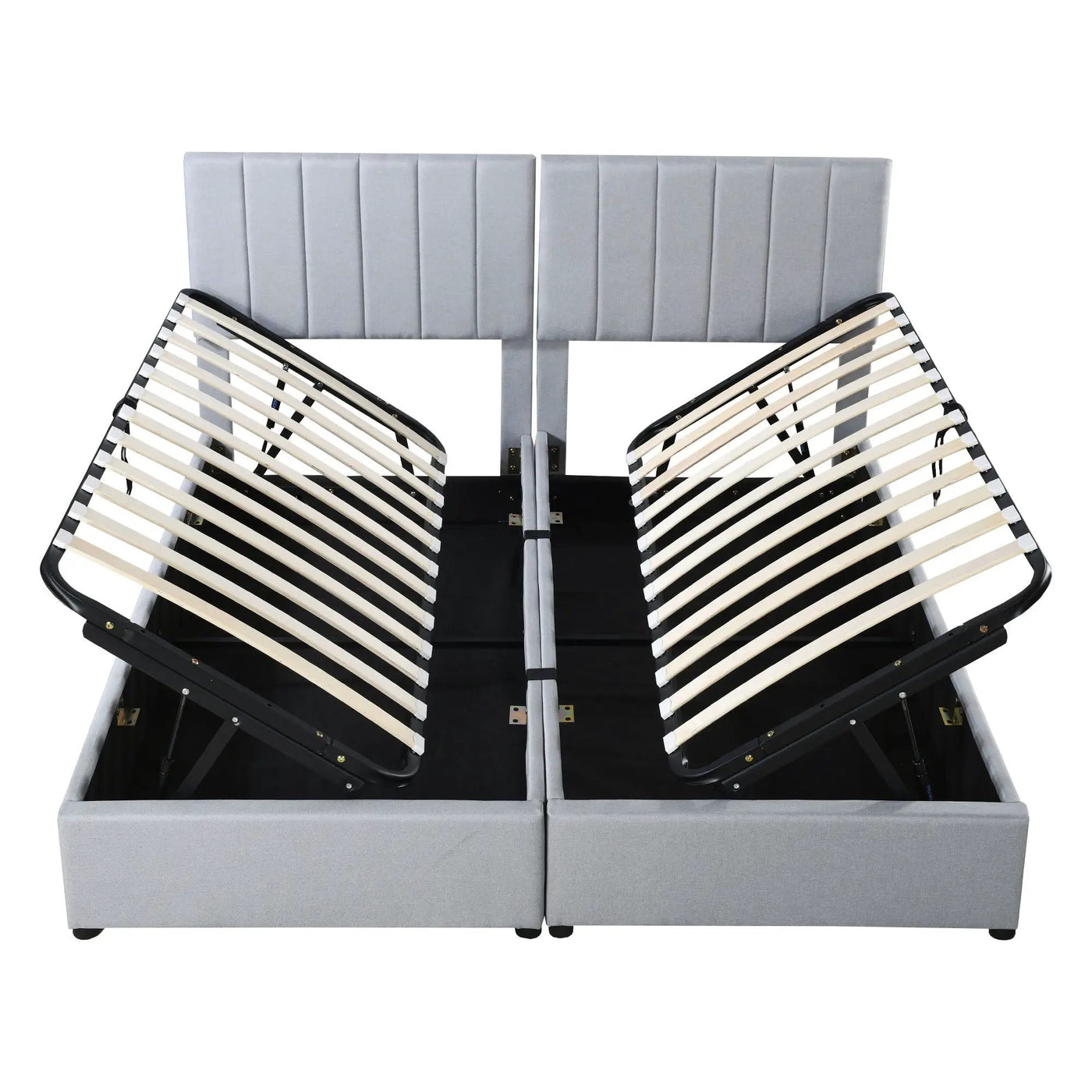 Upholstered Platform Bed With A Hydraulic Storage System by HouseOfZazla