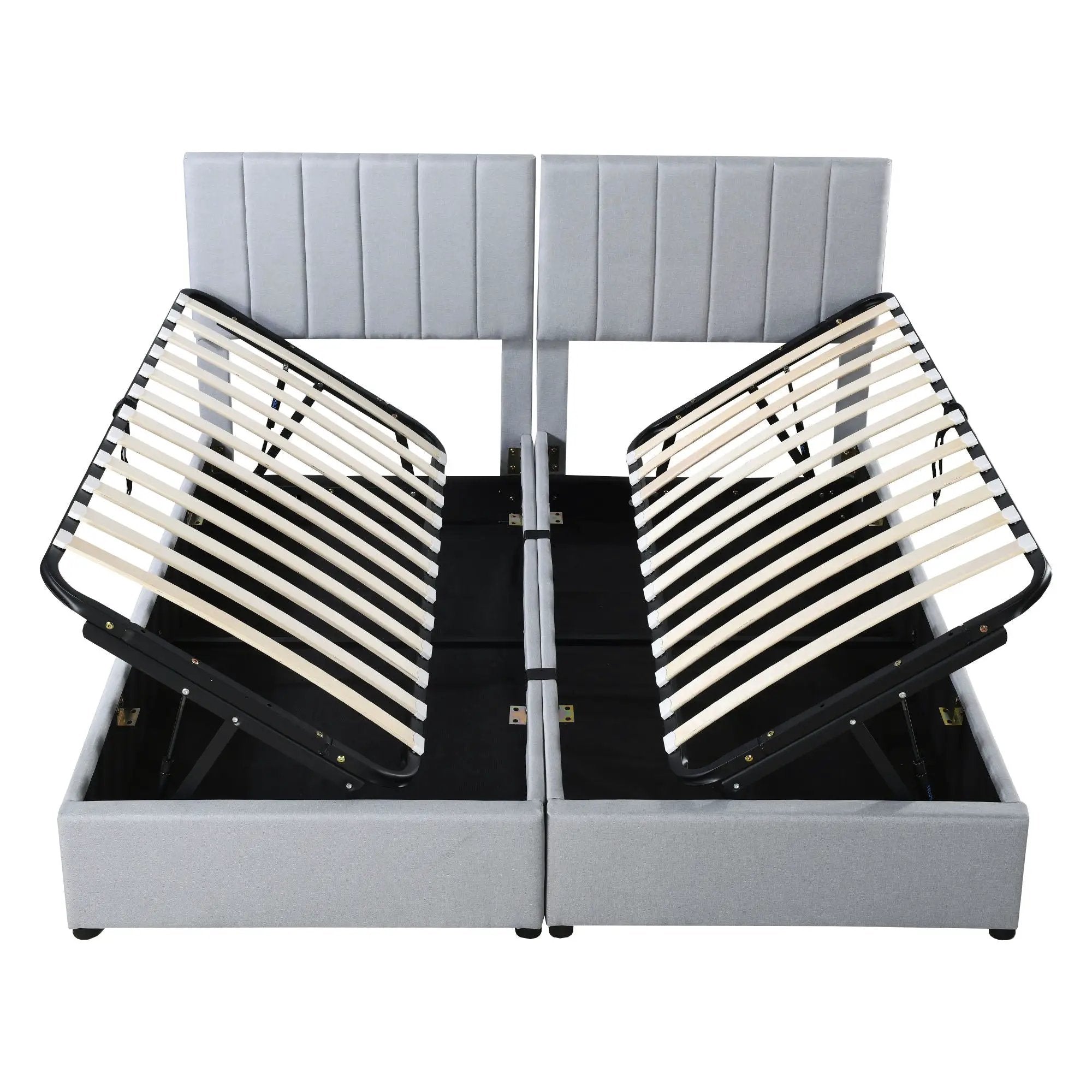 Upholstered Platform Bed With A Hydraulic Storage System by HouseOfZazla