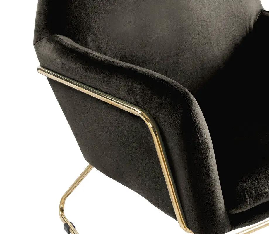 Keira - Accent Chair With Metal Base by HouseOfZazla