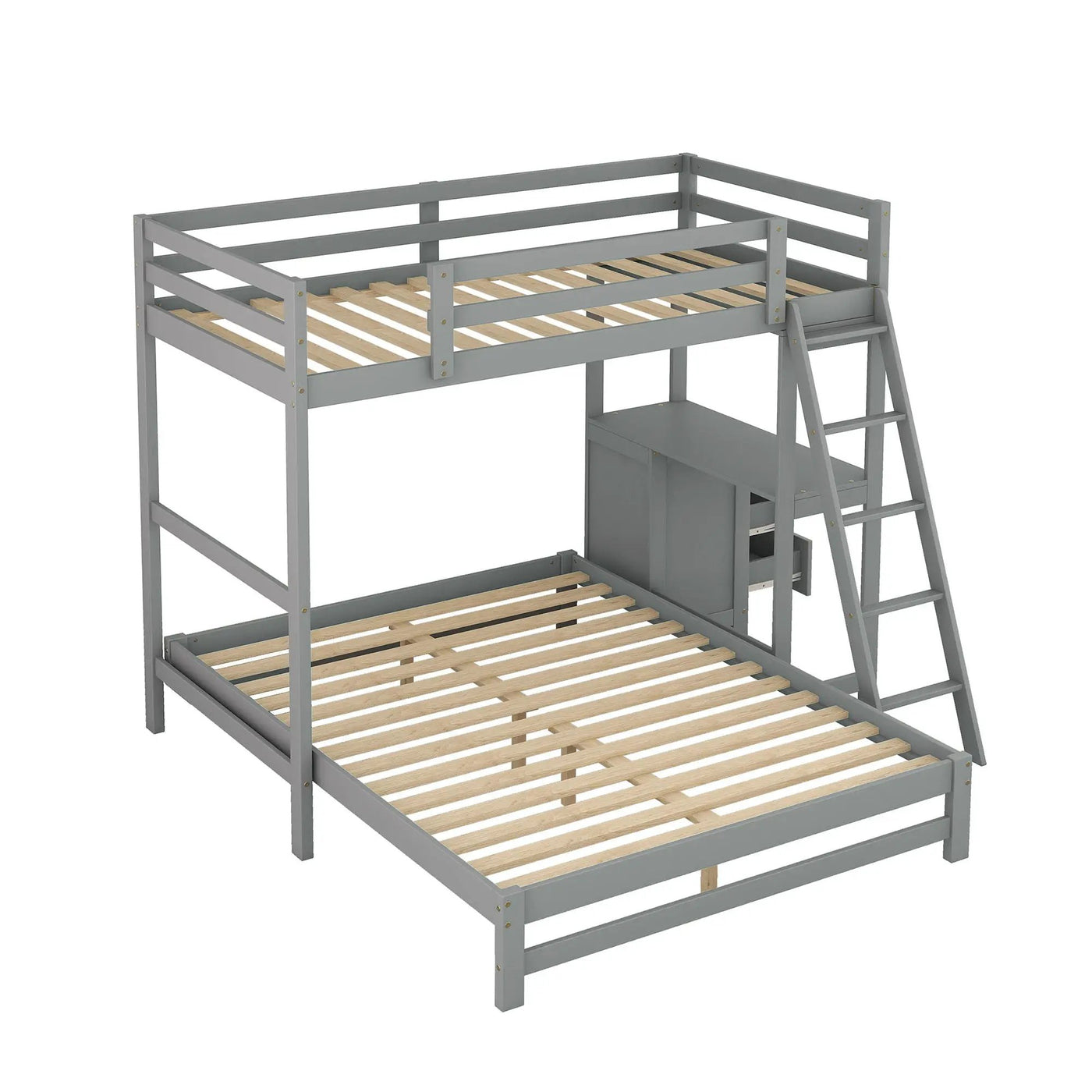 Bunk Bed With Built In Desk And 3 Drawers by HouseOfZazla