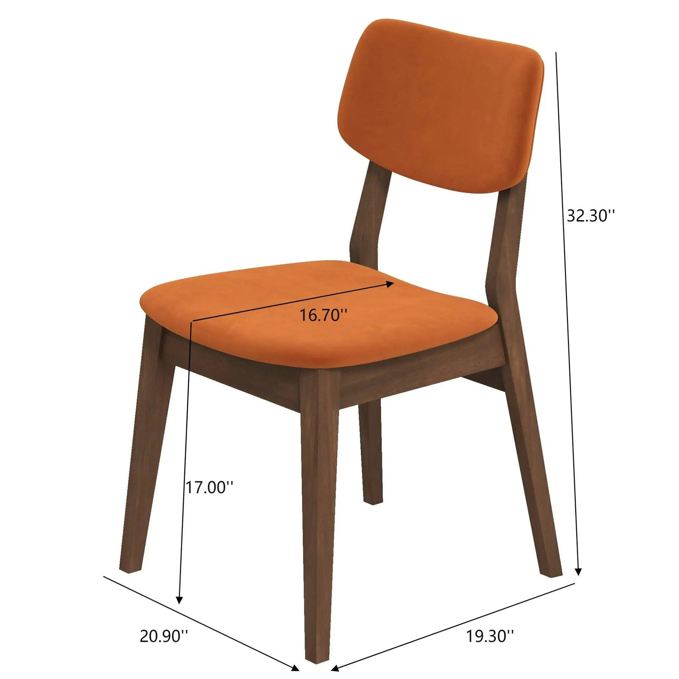 Carlos - Solid Back Side Chair (Set of 2) by HouseOfZazla