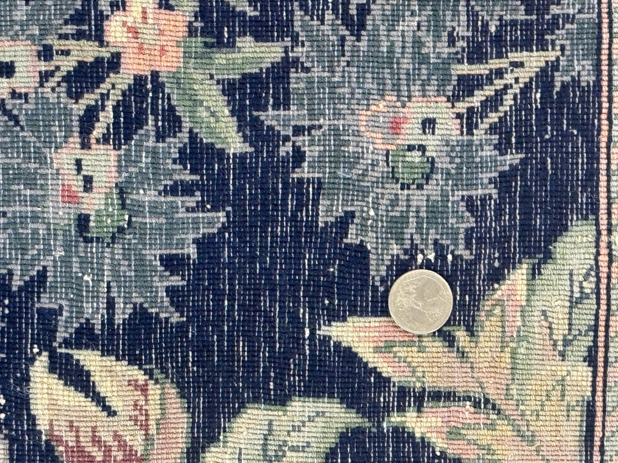 Sino Persian Rug 6x9, Navy Blue, Floral by Jewel Rugs
