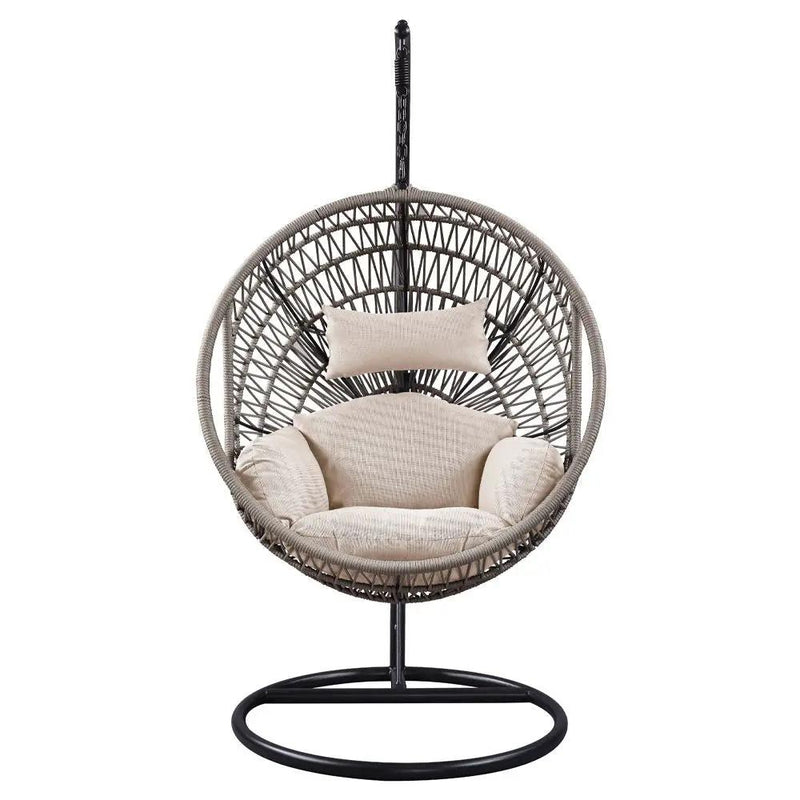 Vasant - Hanging Chair - Beige Fabric & Rope by Unique Piece Furniture