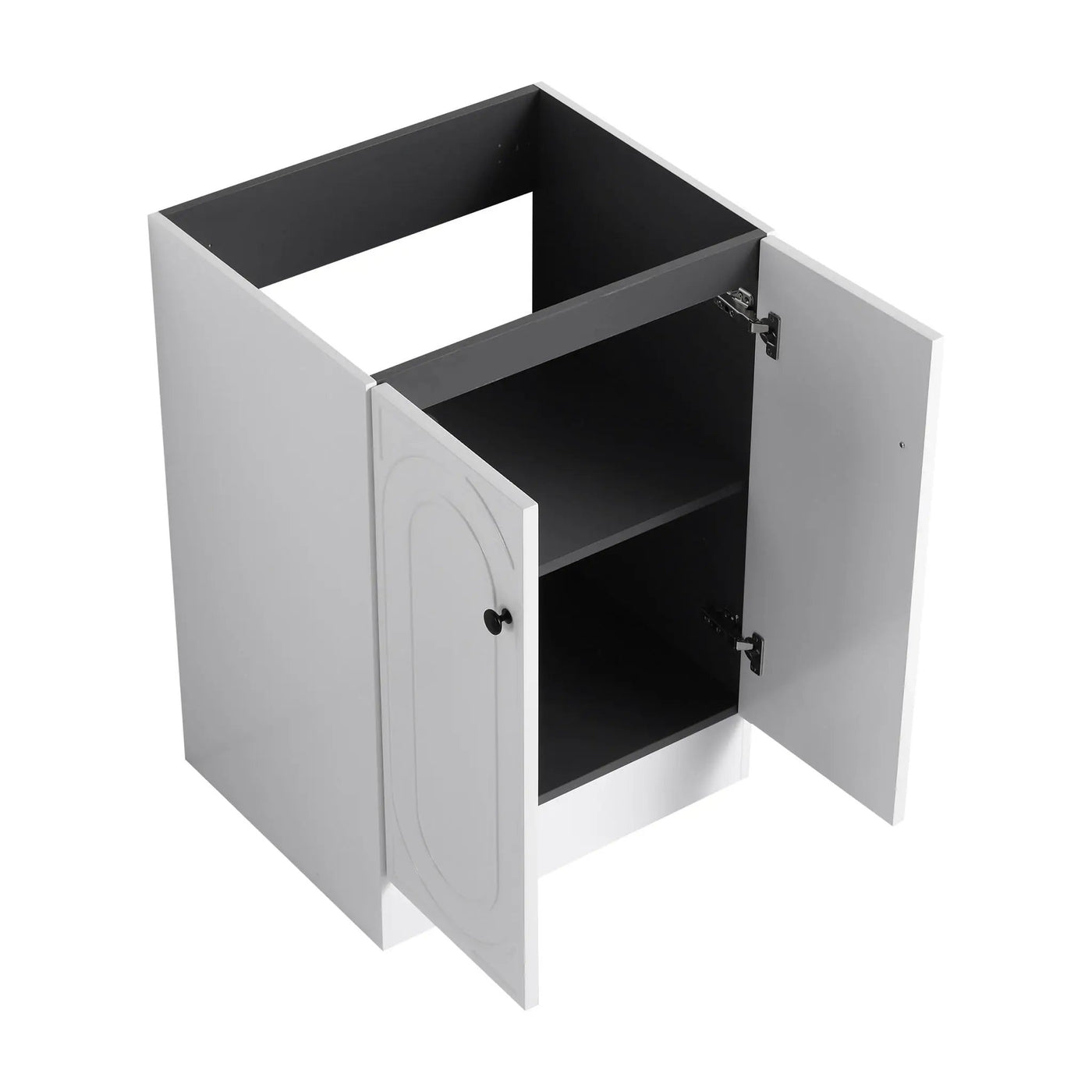 Contemporary Freestanding Bathroom Vanity With Resin Sink & Soft-Close Cabinet Doors by HouseOfZazla