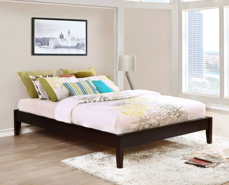 Hounslow Queen Universal Platform Bed Cappuccino by Unique Piece Furniture