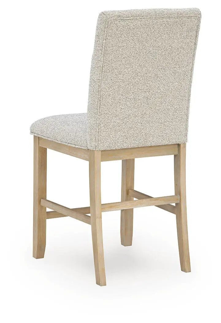 Lasinger - Upholstered Barstool (Set of 2) - Light Brown by Unique Piece Furniture