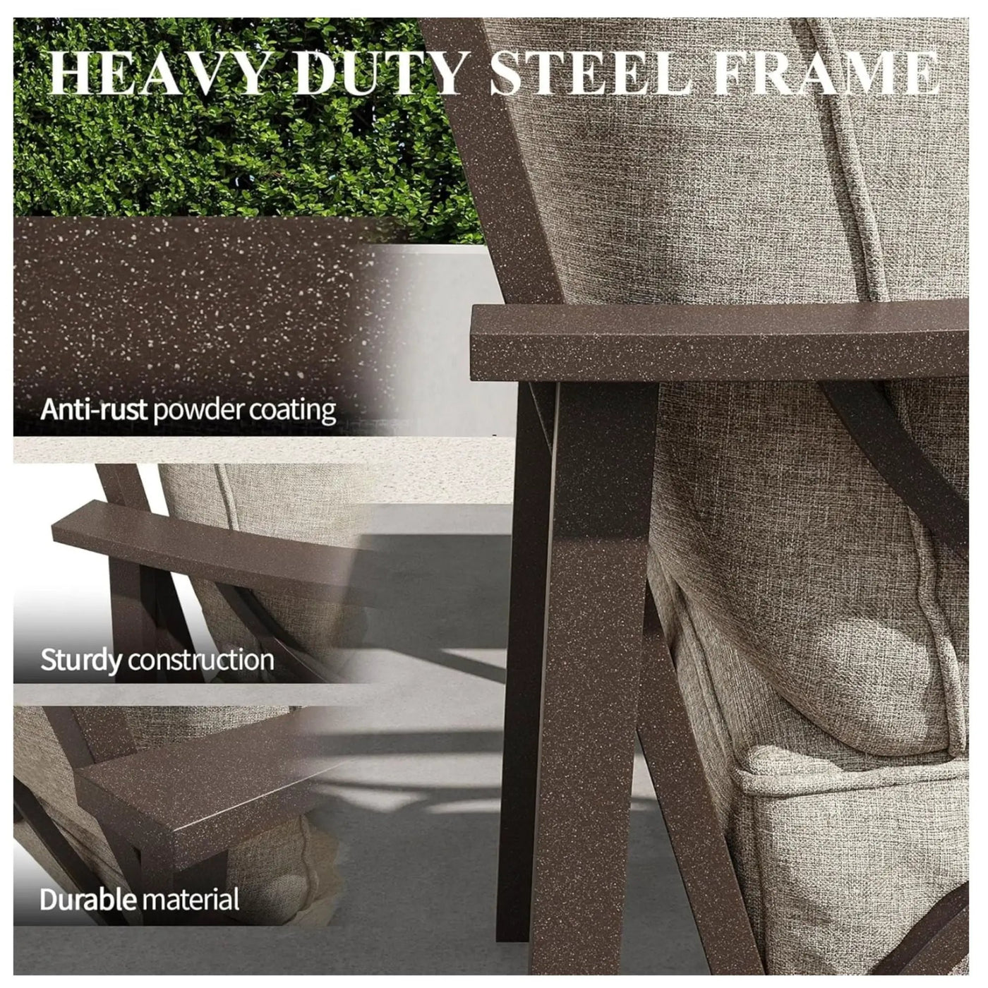 All-Weather Armchairs With Cushions, Modern Sculptural Design (Set of 2) by HouseOfZazla