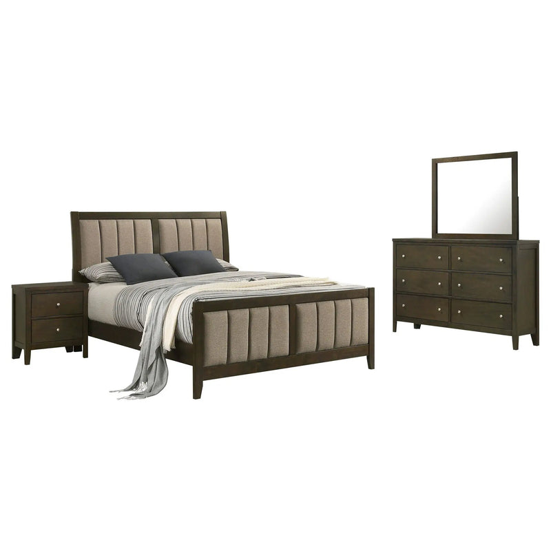 Wilkes 4-piece California King Bedroom Set Dark Cocoa by Unique Piece Furniture