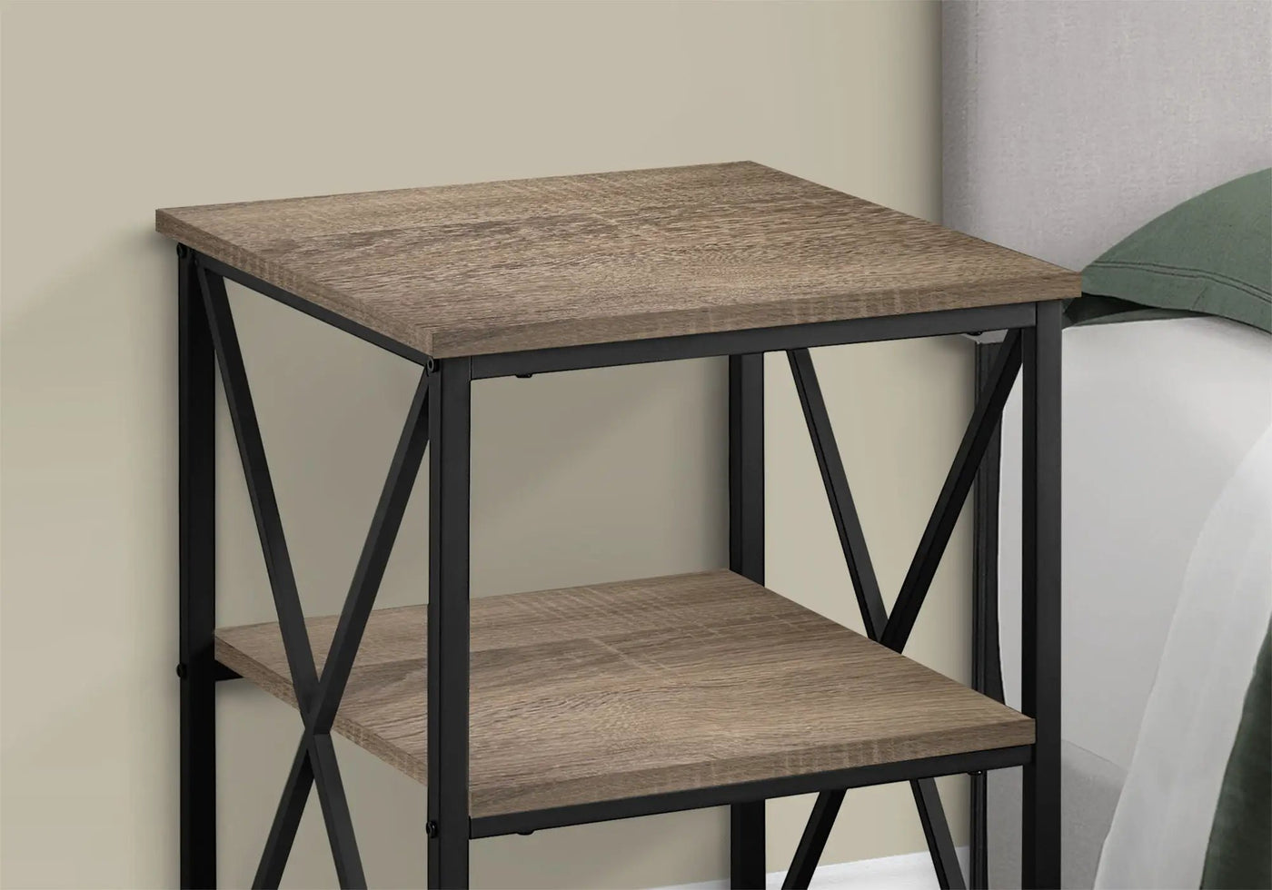 3 Tier Accent Table Side Marble Look Contemporary & Modern by HouseOfZazla