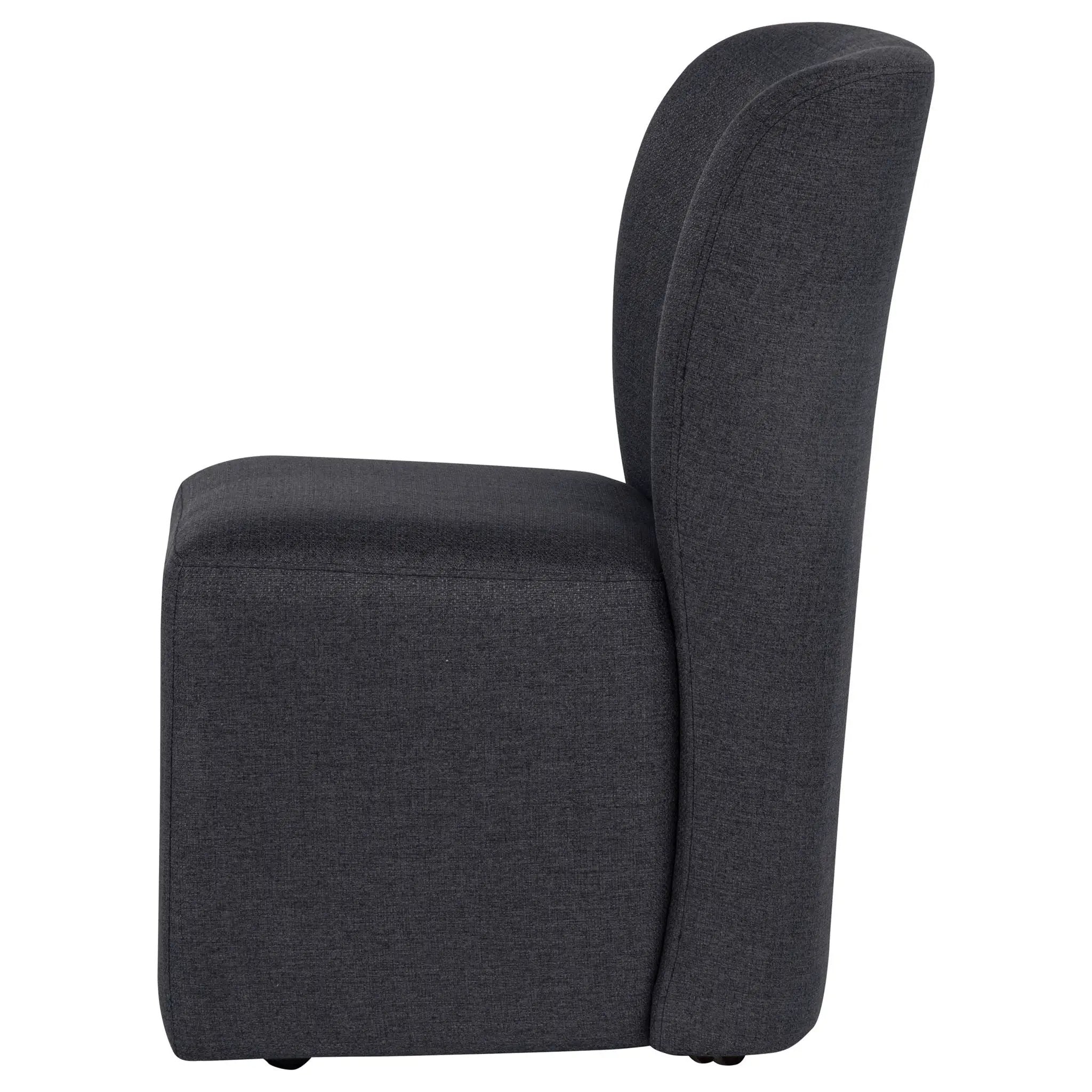 Jaelynn Upholstered Parsons Dining Side Chair Charcoal (Set of 2) by Unique Piece Furniture