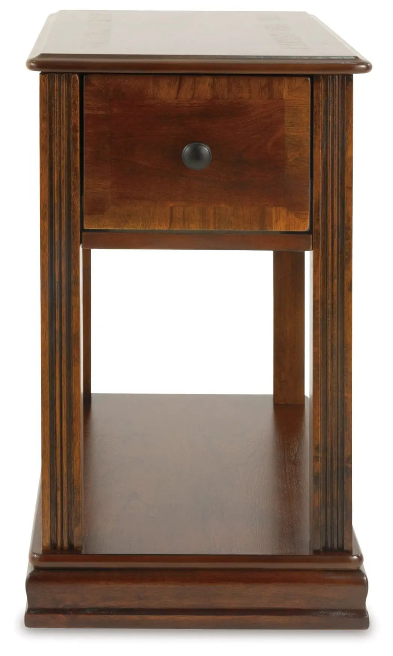 Breegin - Chair Side End Table - Removable Tray - Brown by Unique Piece Furniture