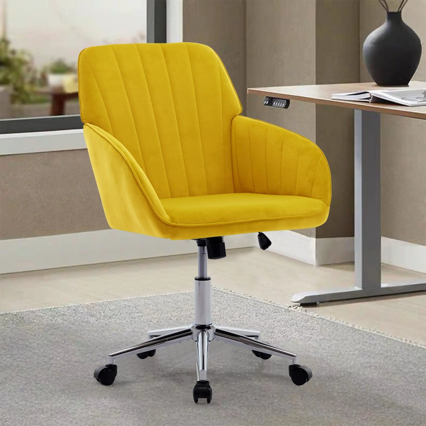 Adjustable Ergonomic Office Chair, Swivel Backrest Seat by HouseOfZazla