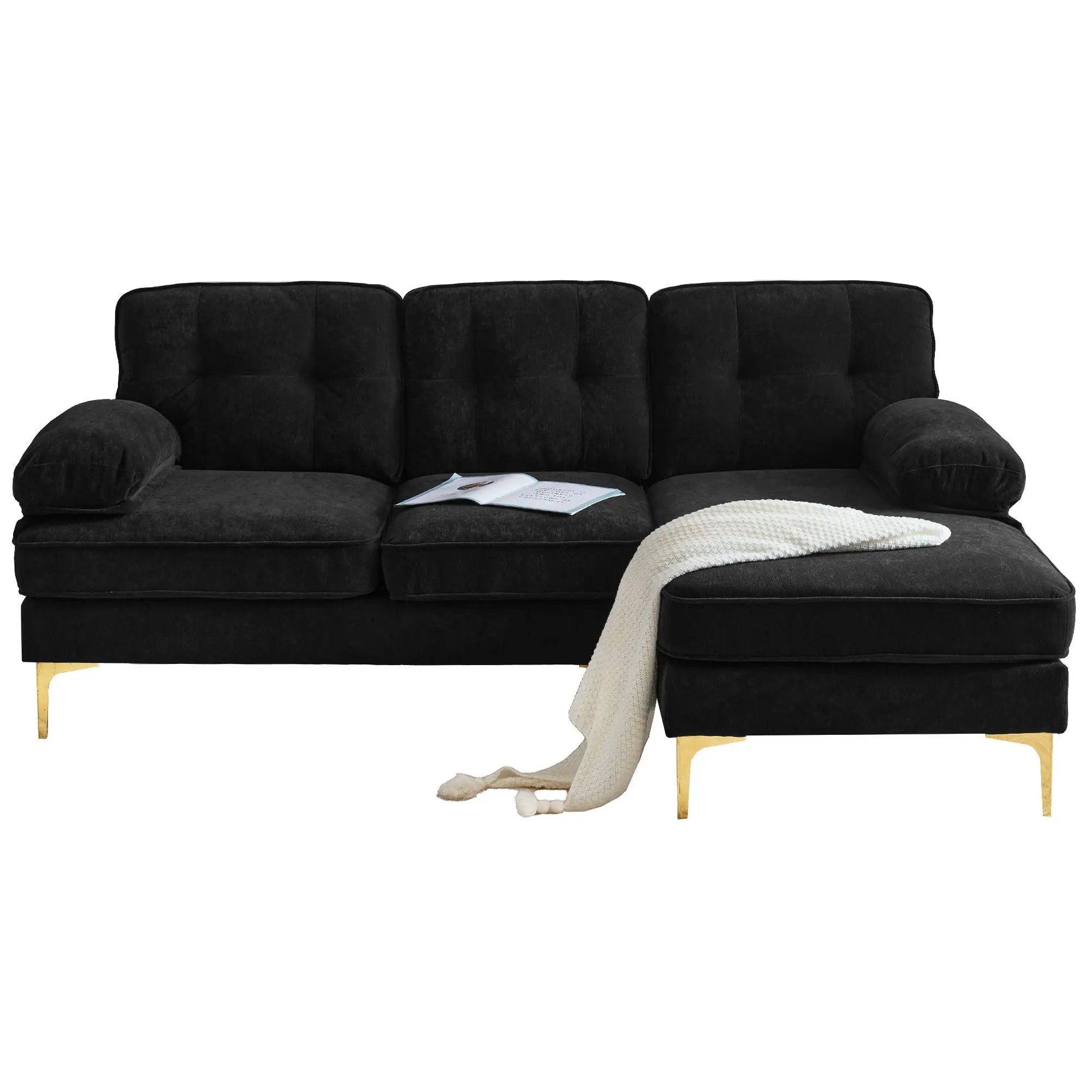 Modern L Shaped Sectional Sofa For Living Room by HouseOfZazla