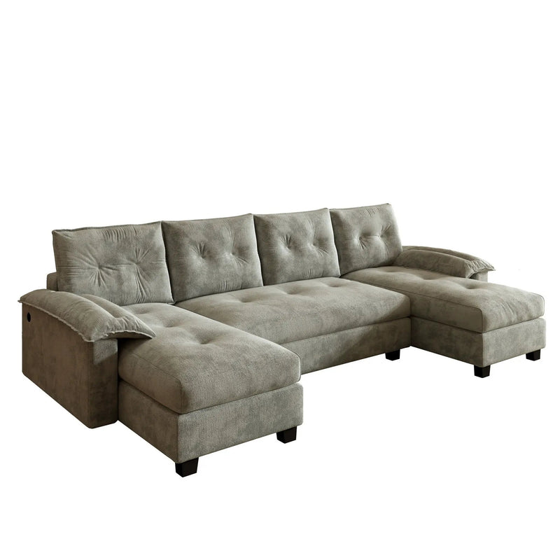 U-Shaped Sleeper Sofa With Pull Out Bed by HouseOfZazla