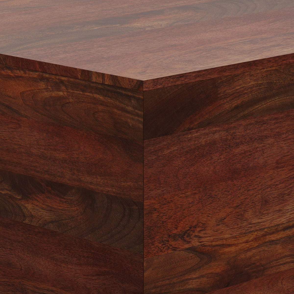 Handcrafted Square Coffee Table with Brass Trim - Multiple Finishes, photo 9 of 36