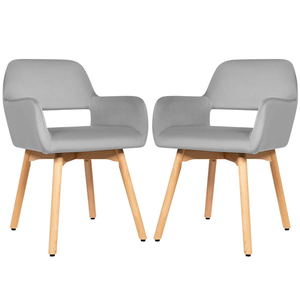 Set of 2 Modern Accent Armchairs by DirectDeals