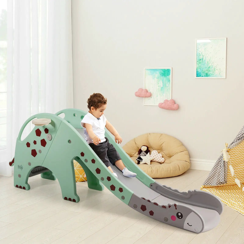3-in-1 Kids Climber Slide Play Set with Basketball Hoop by DirectDeals