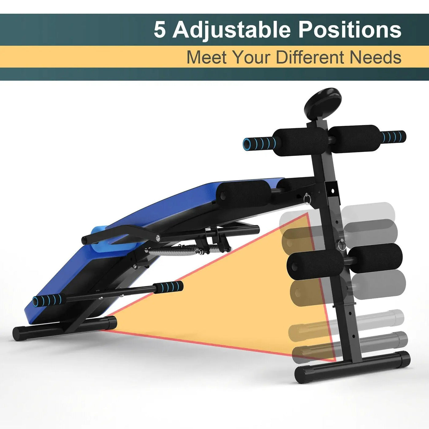 Adjustable Sit Up Bench with LCD Monitor by DirectDeals