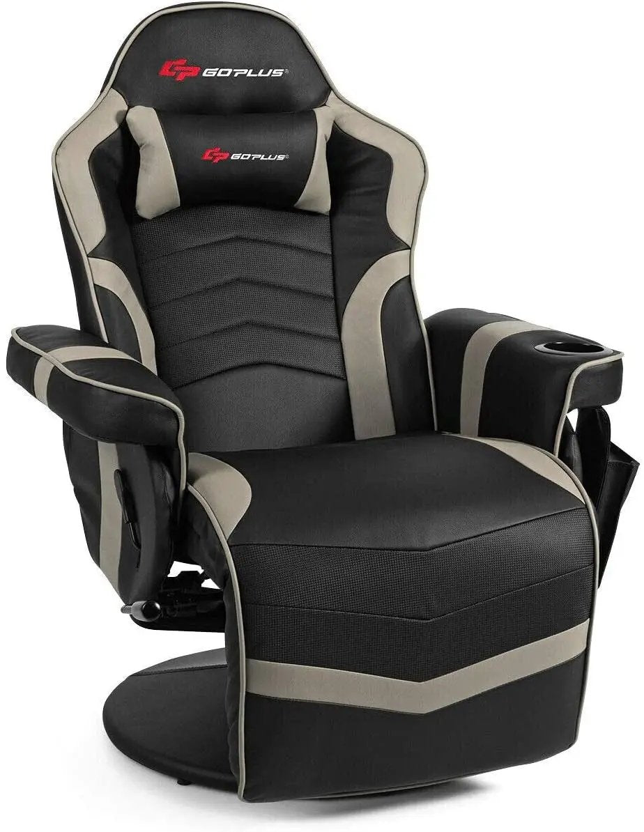 Ergonomic High Back Massage Gaming Chair with Pillow by DirectDeals