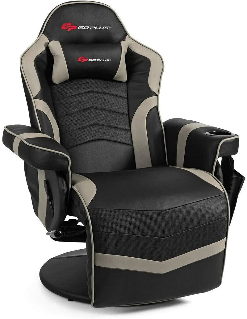 Ergonomic High Back Massage Gaming Chair with Pillow by DirectDeals
