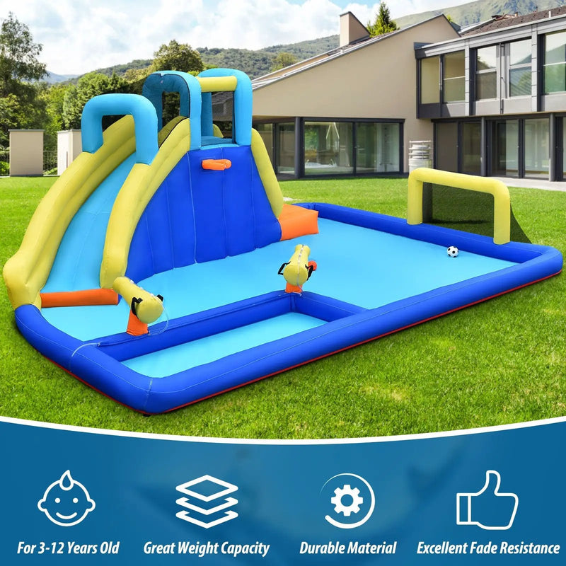 6-in-1 Inflatable Water Slide Jumping House without Blower by DirectDeals
