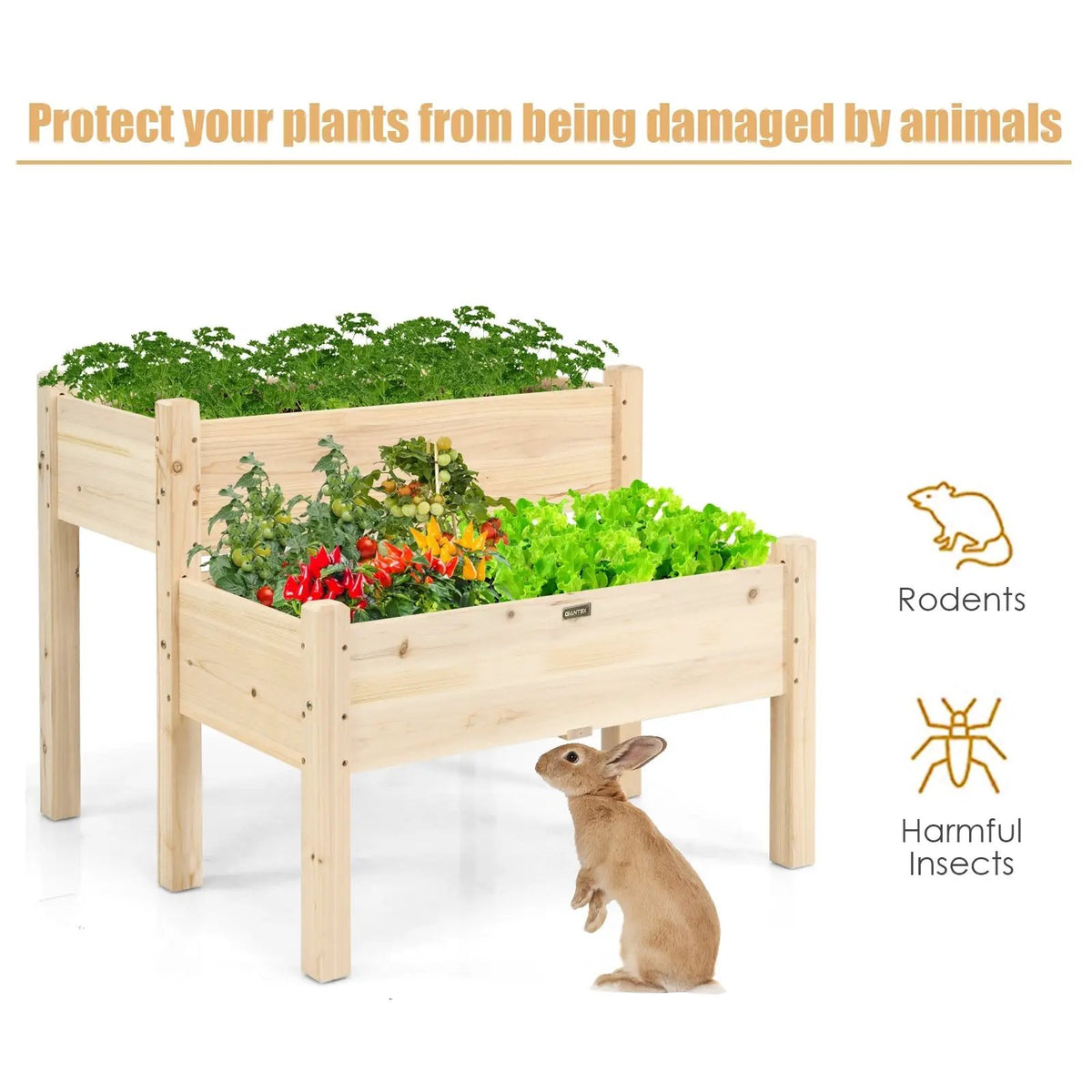 2 Tier Wooden by DirectDeals