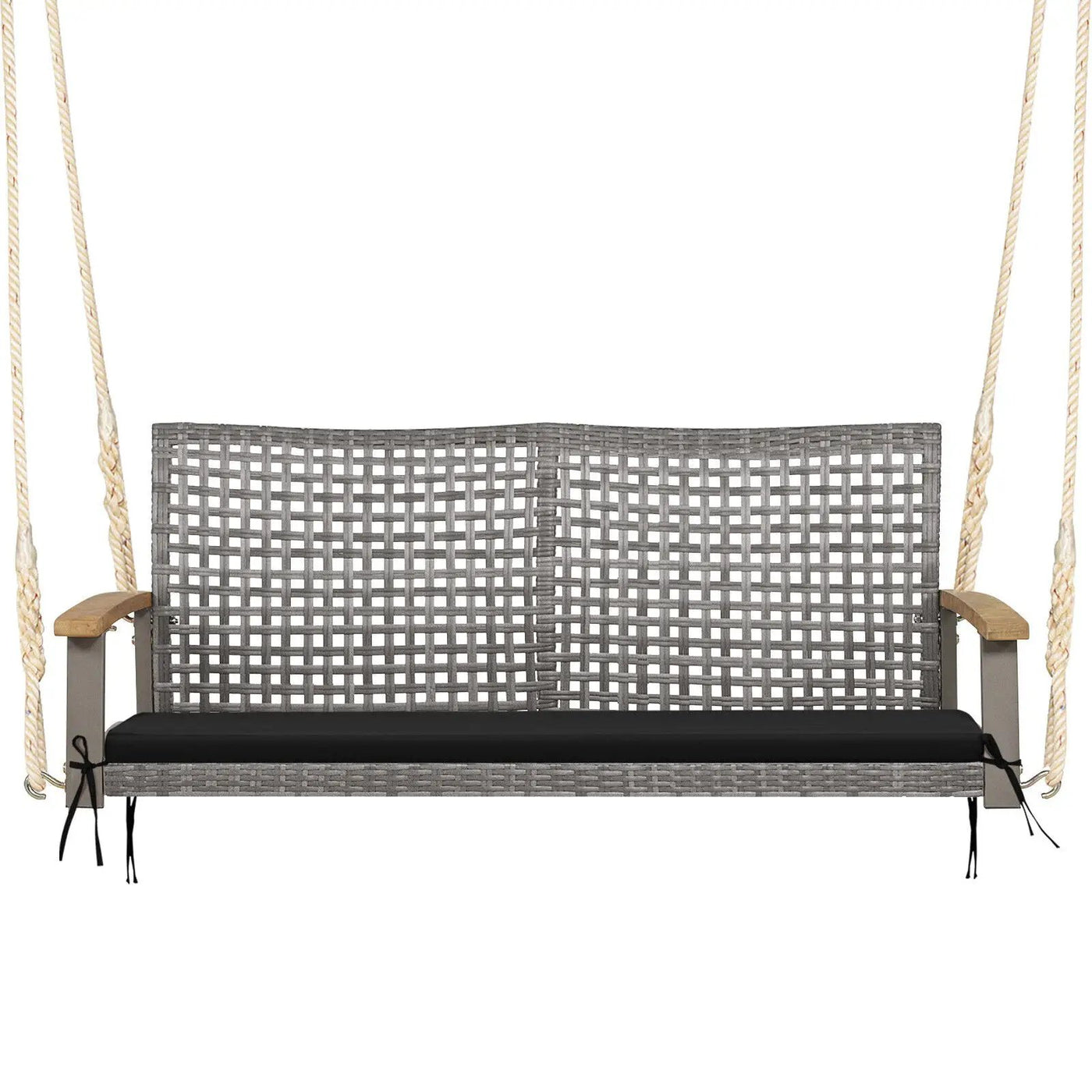 2-Person Patio Wicker Hanging Swing Chair by DirectDeals
