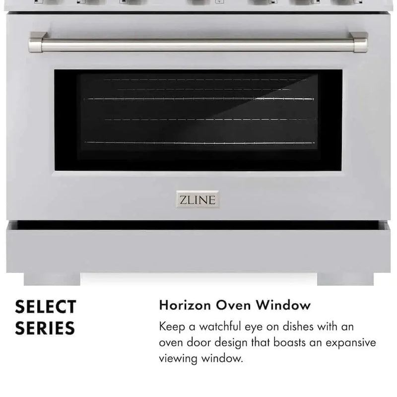 ZLINE 36" Select Gas Range Convection Gas Oven Stainless Steel HGR36 by Farmhouse Kitchen and Bath