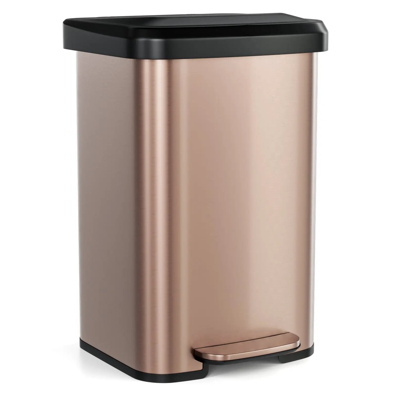 13.2 Gallon Step Trash Can with Soft Close Lid and Deodorizer Compartment by DirectDeals