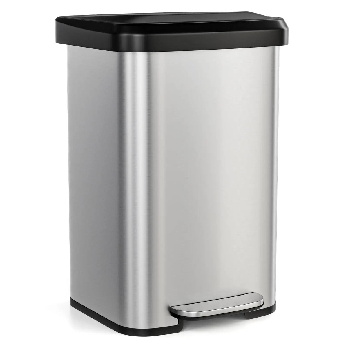 13.2 Gallon Step Trash Can with Soft Close Lid and Deodorizer Compartment by DirectDeals
