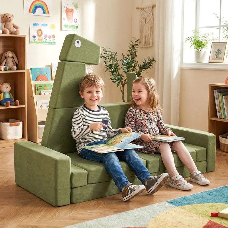13 Pieces Modular Kids Play Couch for Inspiring Creativity by DirectDeals